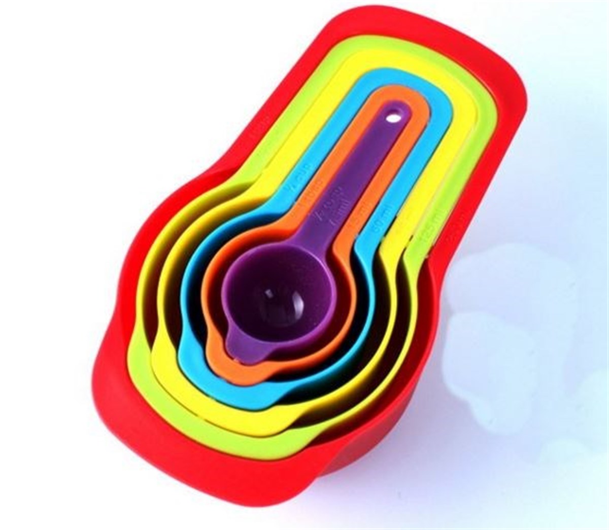 5-Piece Practical Measuring Cup Set - Sugar Spice Liquid Mea