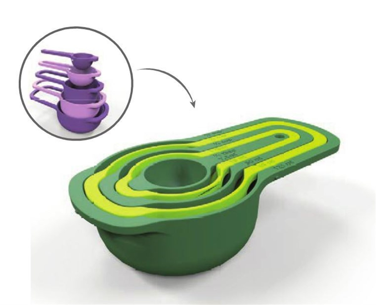 5-Piece Practical Measuring Cup Set - Sugar Spice Liquid Measurer (5563) #4