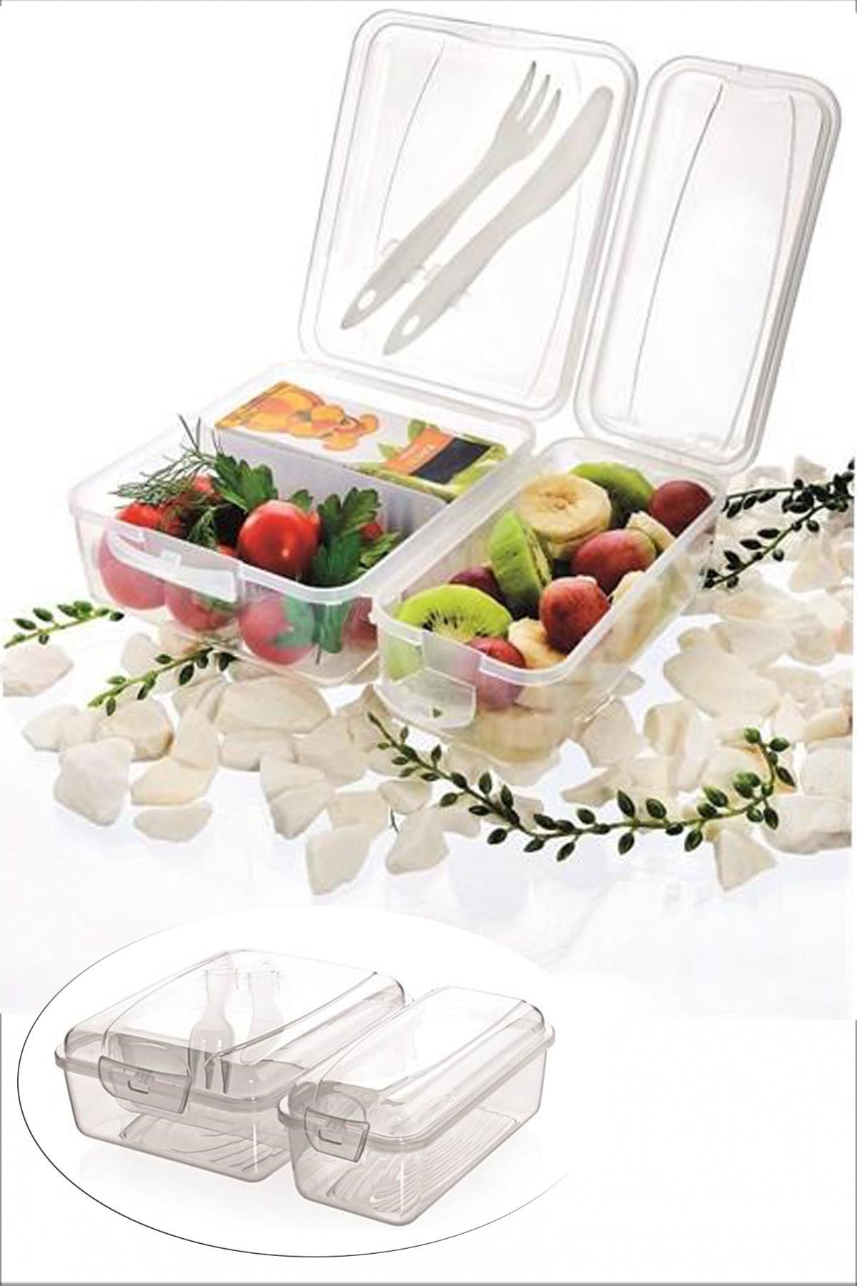 Takeaway Ergonomic Assorted Fork Knife Food Storage Containe