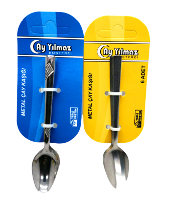 6 PARÇA  METAL ÇAY KAŞIK (5563)