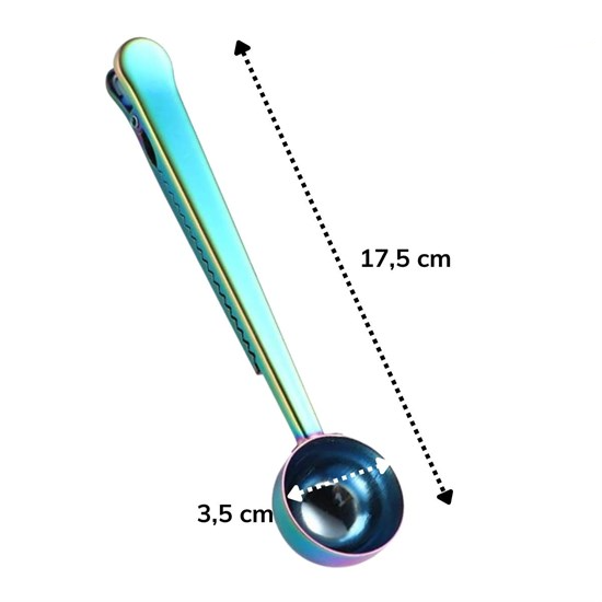 Clip Coffee Measuring Spoon Colorful Multifunction Stainless Steel (5563) #3