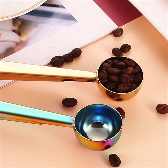 Clip Coffee Measuring Spoon Colorful Multifunction Stainless Steel (5563) #5