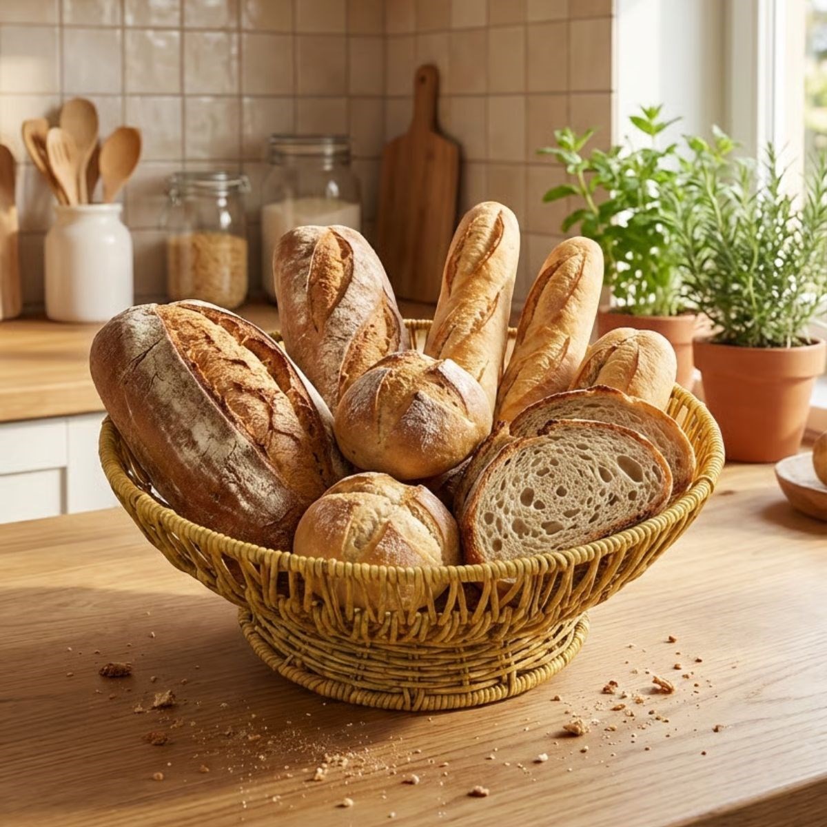 31 cm Plastik Rattan Servis Çanağı – Doğal Hasır Görünümlü Dekoratif Meyve, Ekmek ve Sunum Kasesi (5563) #3