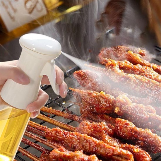 Çok Amaçlı Cam Şişe Püskürtmeli Dağıtıcı Yağdanlık Limonluk Sirke Sosluk Spreyi Beyaz (5563) #3