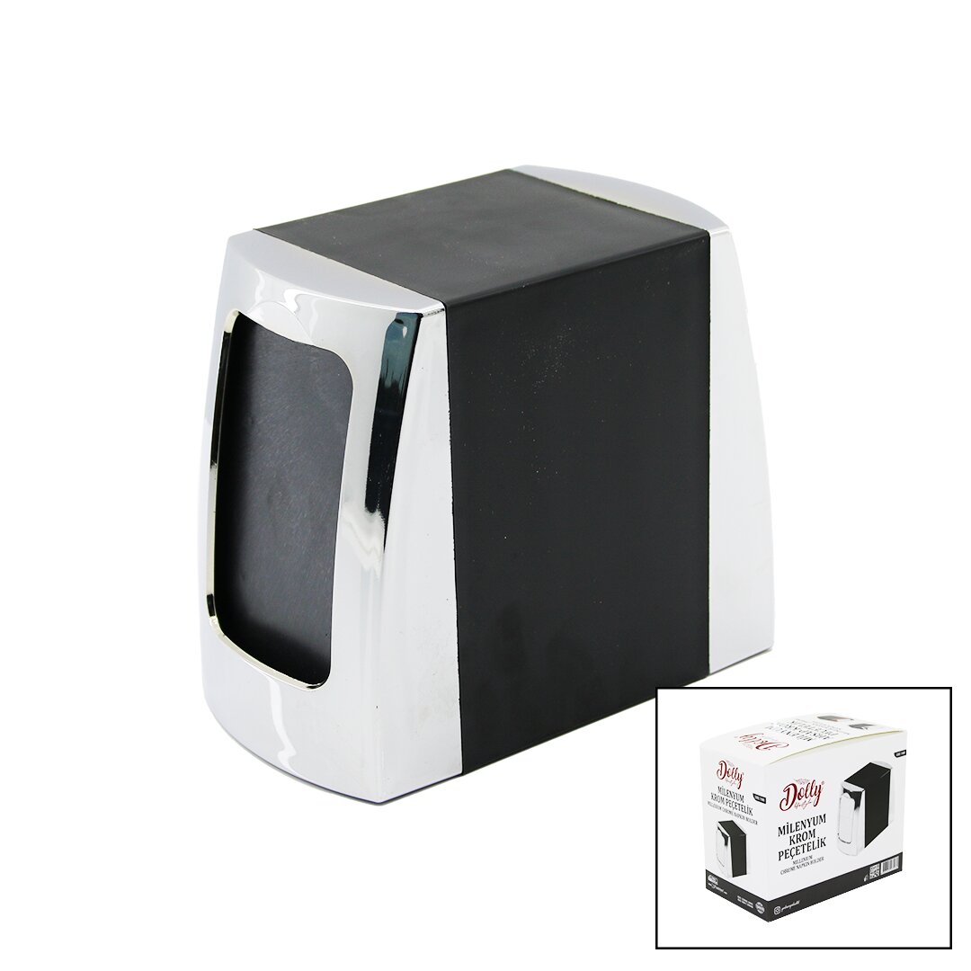 MILENYUM Chrome Double-Sided Spring Napkin Holder (5563)