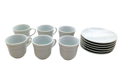 12-Piece Porcelain Coffee Cup Set (5563)