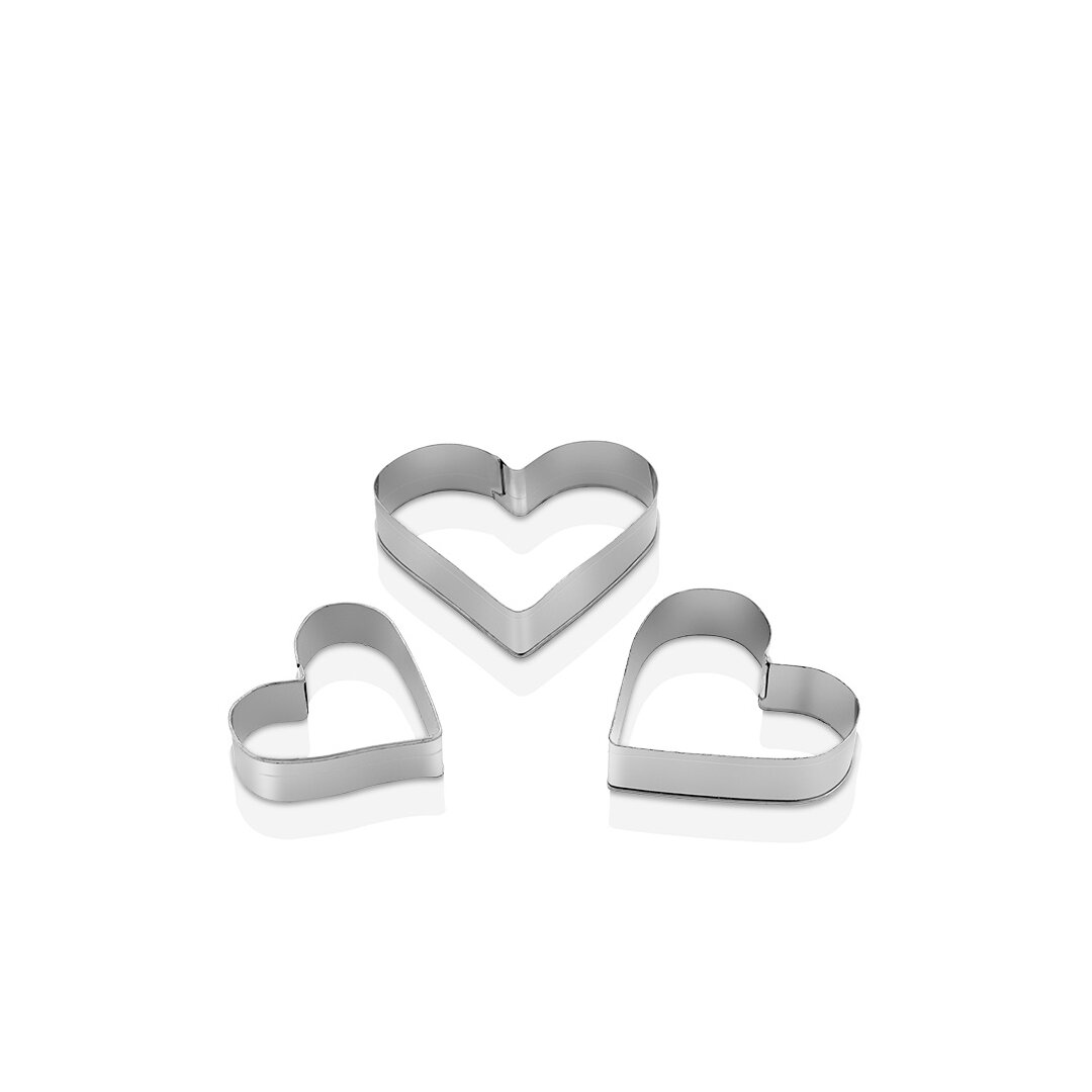 3 BOY - KALP METAL KURABİYE KALIP (5563)