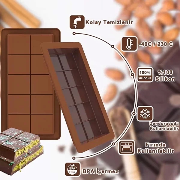 Dubai Çikolatası Kalıbı Çikolata Kalıbı Bpa Free (5563) #3
