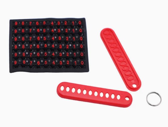 Mini Anahtarlık, Çanta, Araba İçin Çok Amaçlı Numaratör (5563) #3