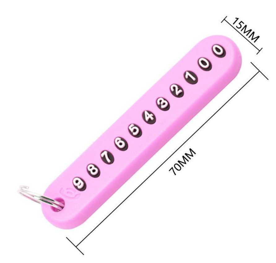 Mini Anahtarlık, Çanta, Araba İçin Çok Amaçlı Numaratör (5563) #4