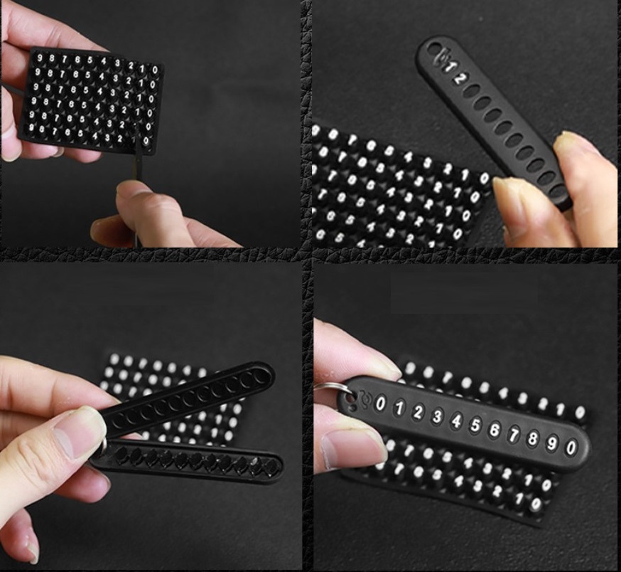 Mini Anahtarlık, Çanta, Araba İçin Çok Amaçlı Numaratör (5563) #5