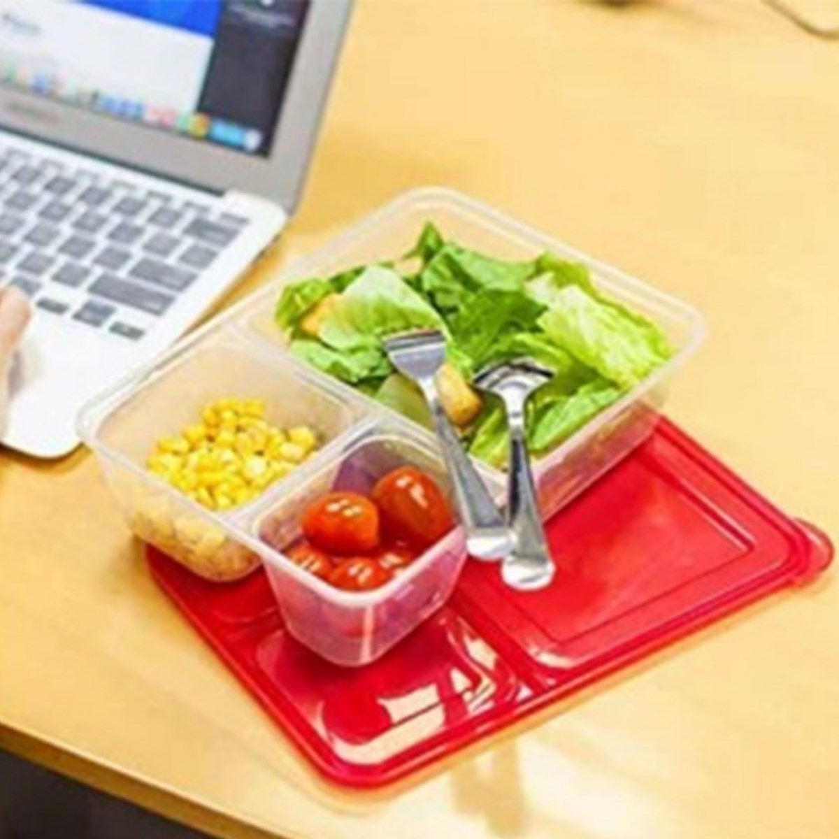 3-teilige Mahlzeitbox Praktisch Leicht Lebensmittel Diät Aufbewahrung (5563) #2