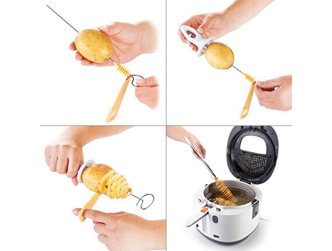 Spiral Patates Dilimleyici Aparat Çubukta Patates Cips Yapma (5563) #2