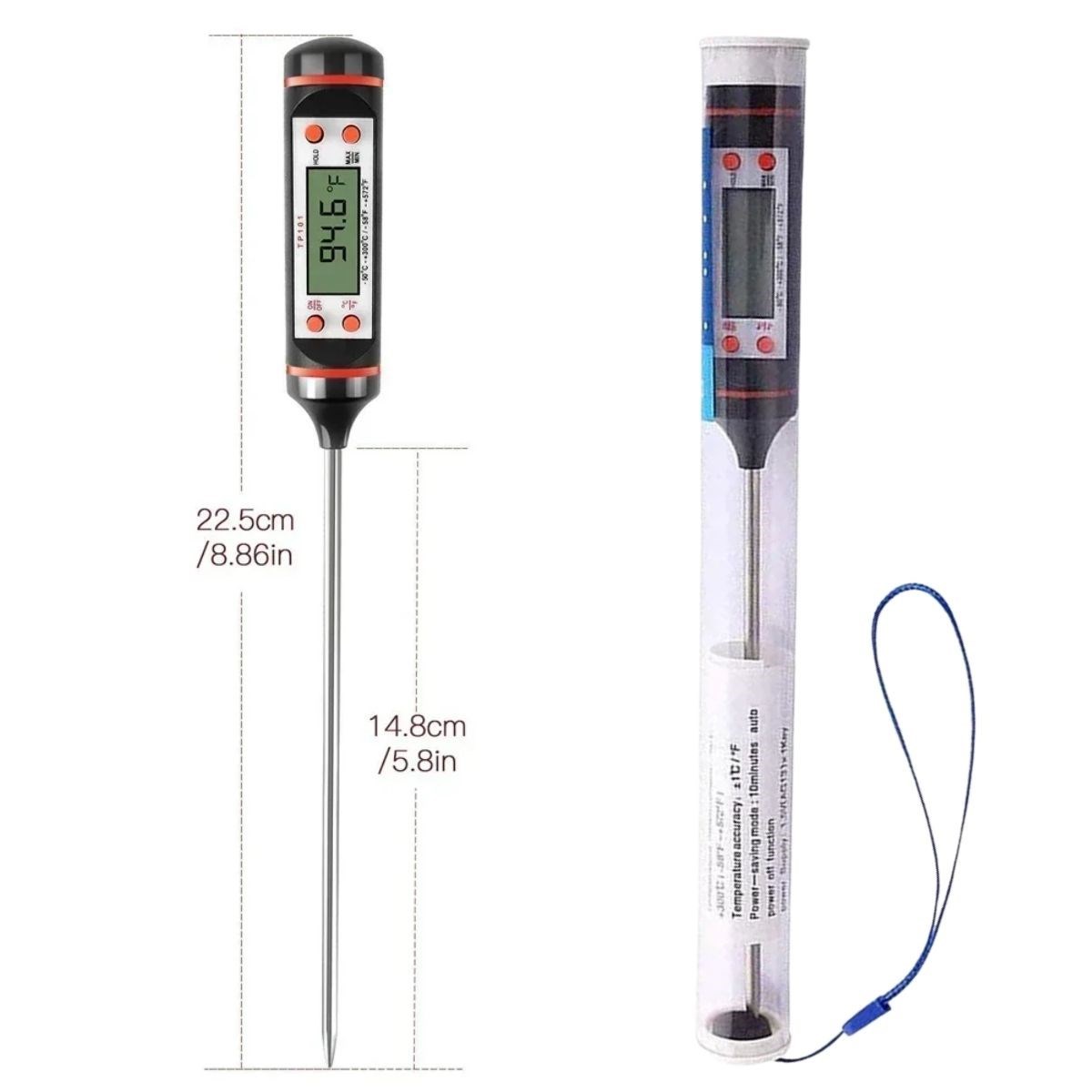 Dijital Gıda Termometresi Süt,Et,Yoğurt Mayalama,Mama Derecesi Ölçer Gıda Termometresi (5563) #5