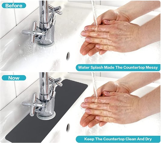 Water-Absorbent Magic Sink Edge Mat 38x13cm (5563) #5