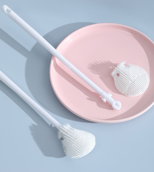 Kavanoz ve Biberon Yıkama Fırçası Silikon Beyaz (5563) #4