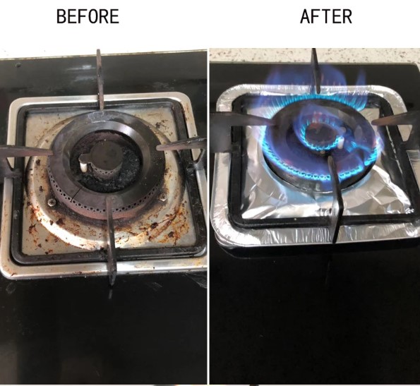 Quadratische Aluminium-Spritzschutzplatten 23×23 cm, 10 Stück (5563) #2