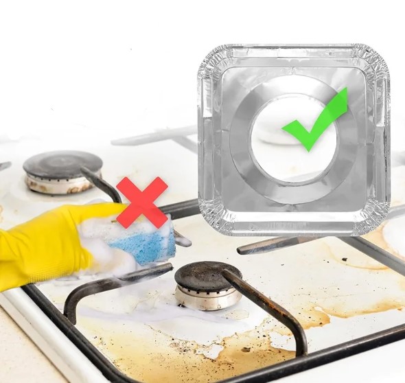 Quadratische Aluminium-Spritzschutzplatten 23×23 cm, 10 Stück (5563) #4