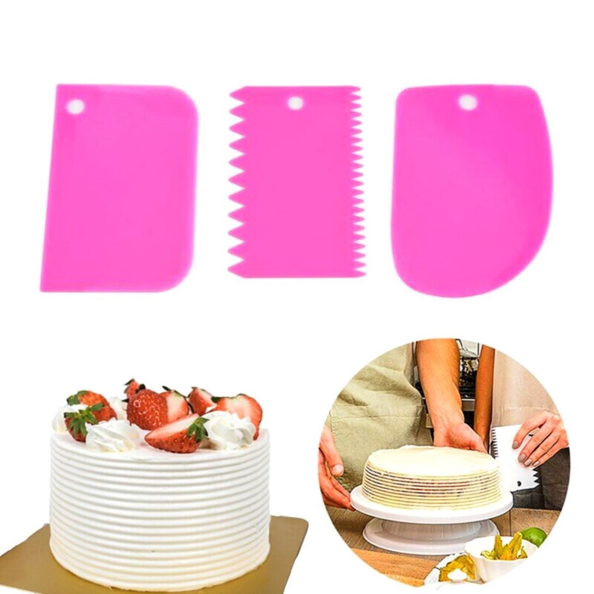 Pasta Dough Shaper Spatula Cutter Scraper Decorator Set (556