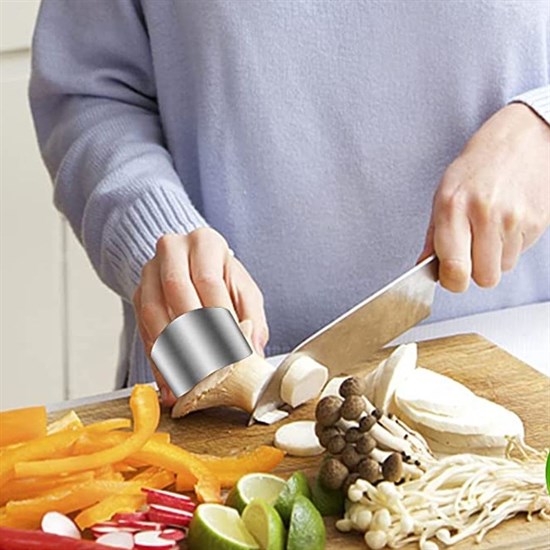 2li Metal Parmak Koruyucu Hızlı ve Güvenli Kesme Paslanmaz Çelik Koruyucu Aparat (5563) #5