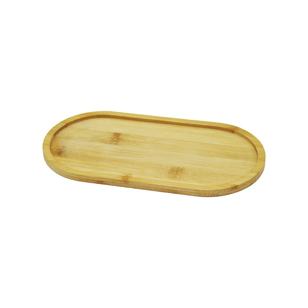 OVAL AHŞAP BAMBU YAĞDANLIK ALTLIK 12X23CM (5563)