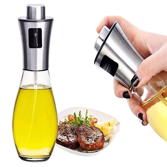 Çok Amaçlı Spreyli Sızdırmaz Cam Şişe Yağdanlık Limon Sirke