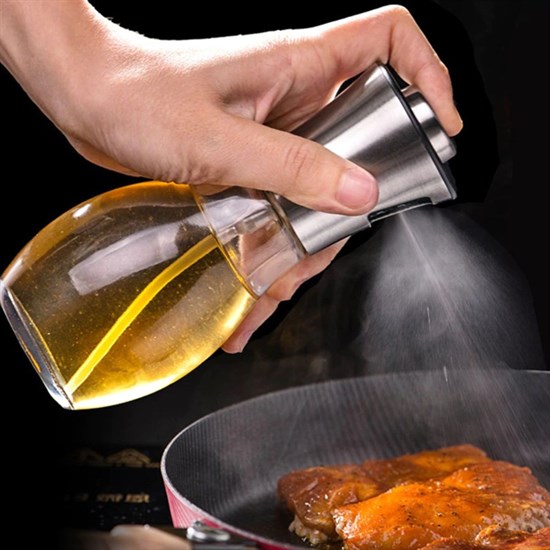 Çok Amaçlı Spreyli Sızdırmaz Cam Şişe Yağdanlık Limon Sirke Sos Püskürtücü Dağıtıcı Sprey (5563) #5