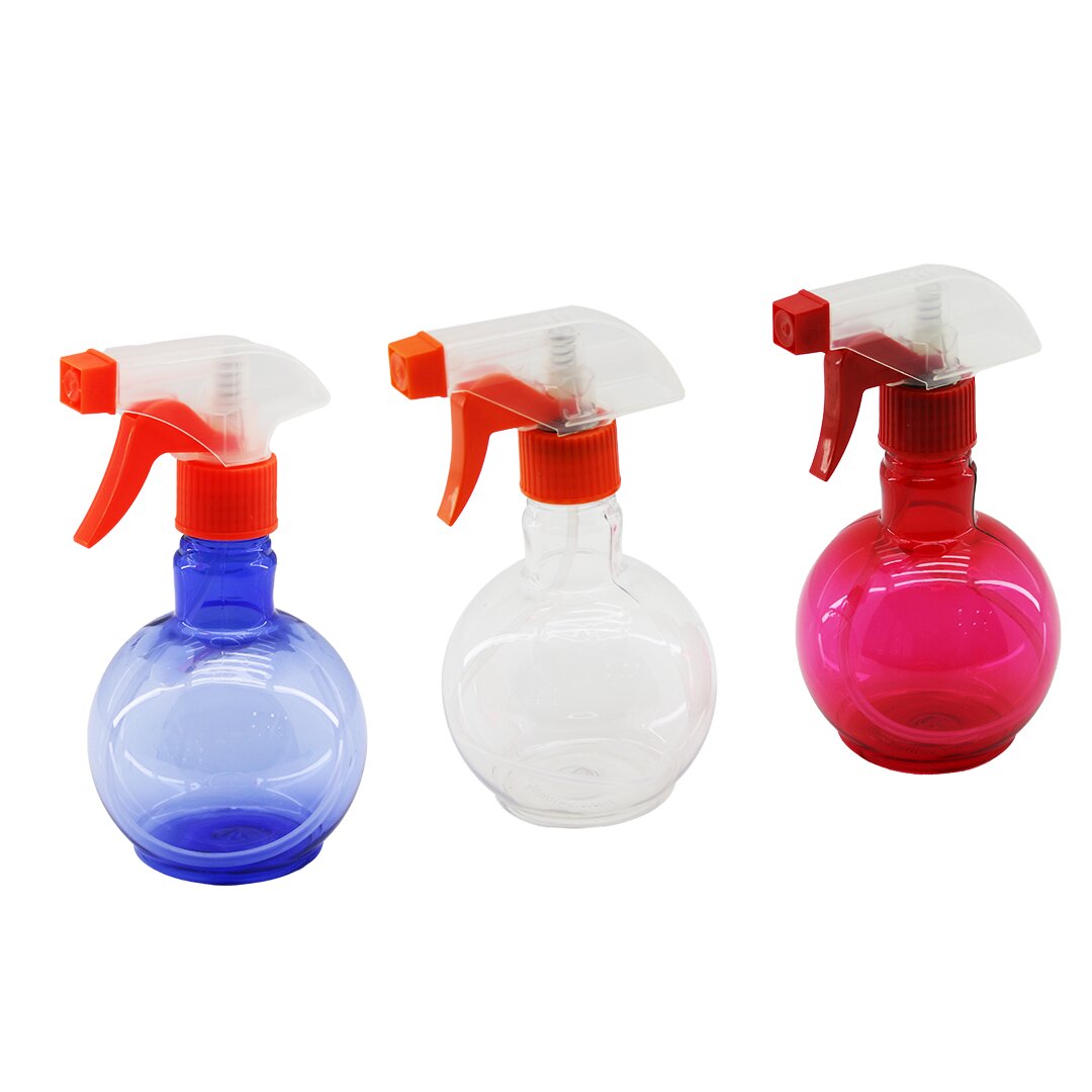 350ML RENKLİ ŞEFFAF TOMBUL - PLASTİK BOŞ SPREY PÜSKÜRTÜCÜ Şİ