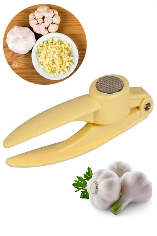 Pratik Kolay Yıkanabilir Sarımsak Ezme Aparatı Sarımsak Ezici Pres (5563) #5