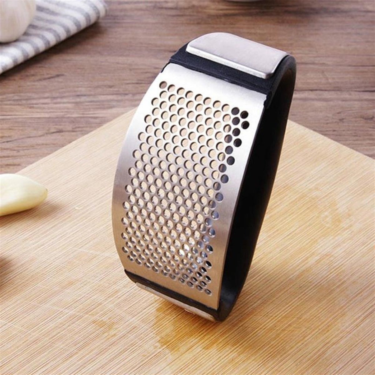 Neue Knoblauchpresse aus Edelstahl Garlic Press (5563) #5