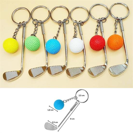 Gerçekçi Golf Tasarımlı Şık Anahtarlık Kolye Çanta Süsü Golf Keychain (5563) #4