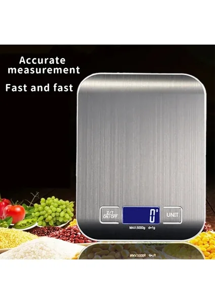 Metal Digitale Küchenwaage Präzision 5 kg Crown (5563) #2