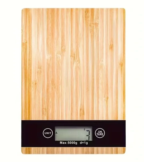Crown Digital Kitchen Scale - 5kg Precision Bamboo Design (5563) #2