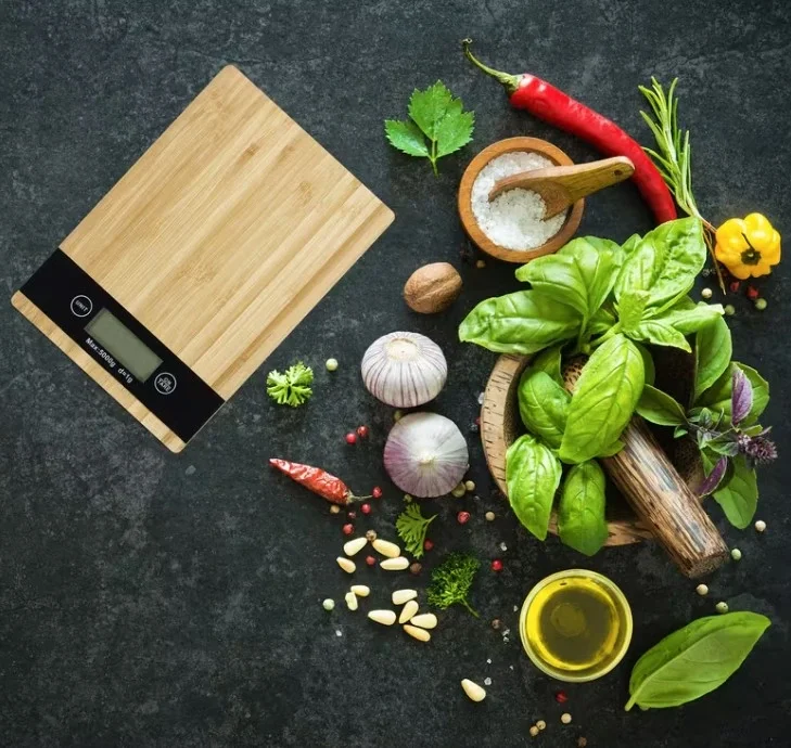 Crown Digital Kitchen Scale - 5kg Precision Bamboo Design (5563) #4