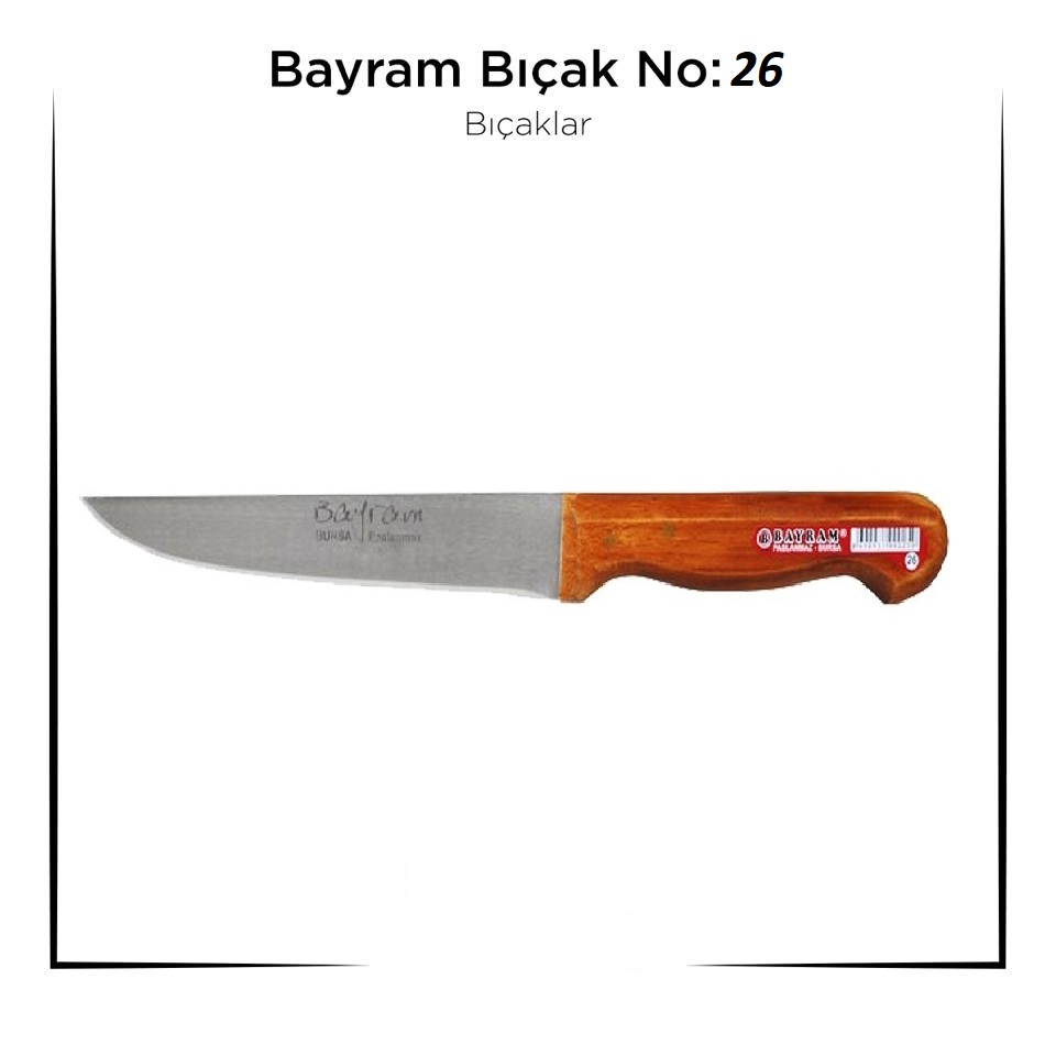 Bursa Bayram Knife No. 26 Sacrifice Meat Knife (5563)