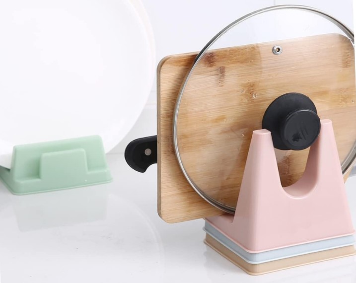 Tencere Kapağı ve Kesme Tahtası Tutucu Mutfak Standı (5563)