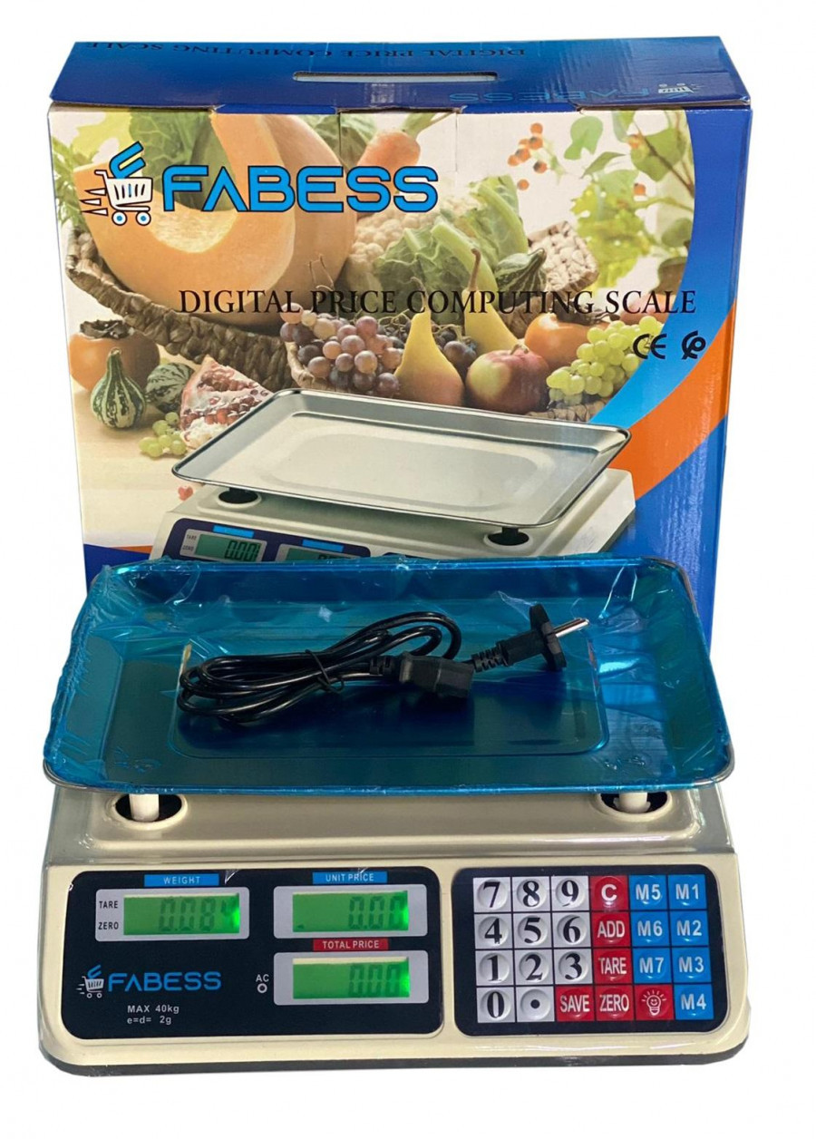 Digitale Waage 40 kg für Lebensmittelhandel, Metzgerei #2