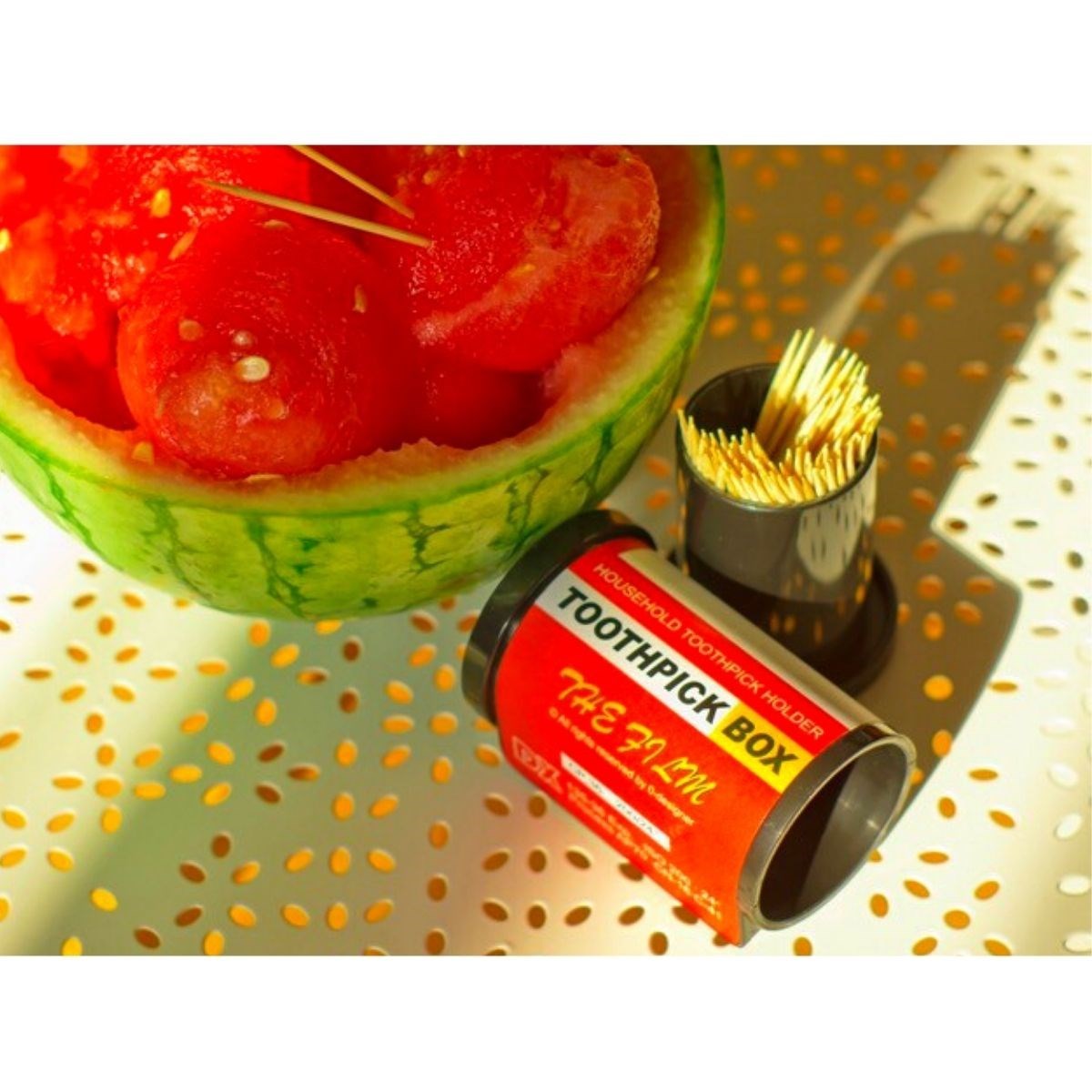 Quadratische Zahnstocher-Box in Filmform (5563) #2