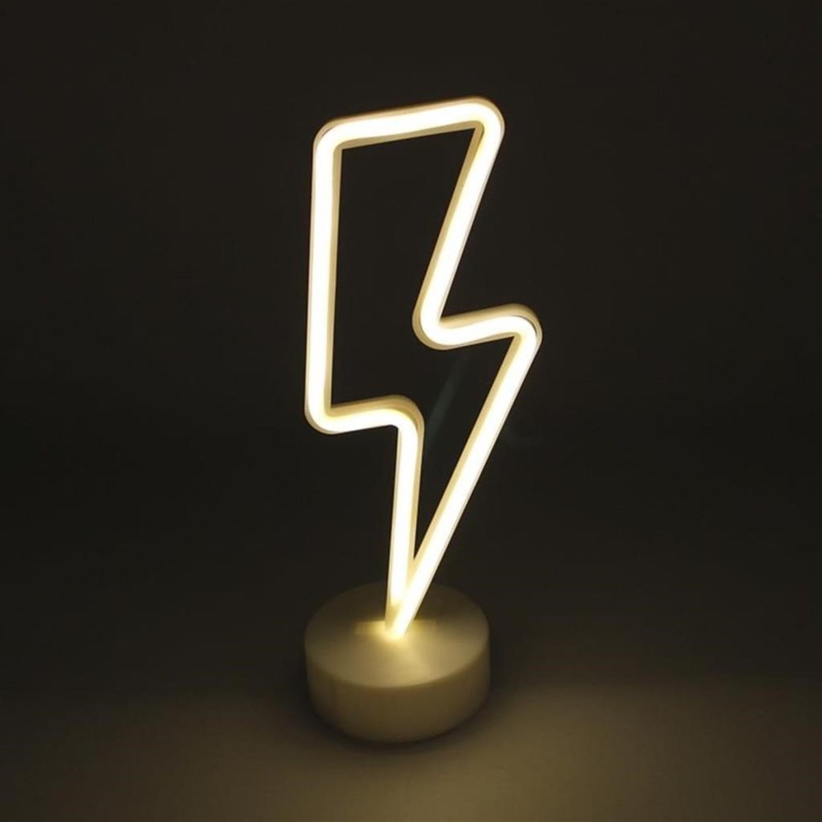 Dekorative Blitz-förmige batteriebetriebene Neon-LED-Lampe (5563) #3