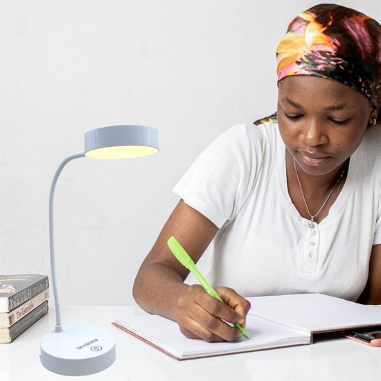 Yuvarlak USBli Dokunmatik 3 Kademeli 360 Derece  Özel Göz Korumalı Led Lityum Masa Lambası (5563) #2