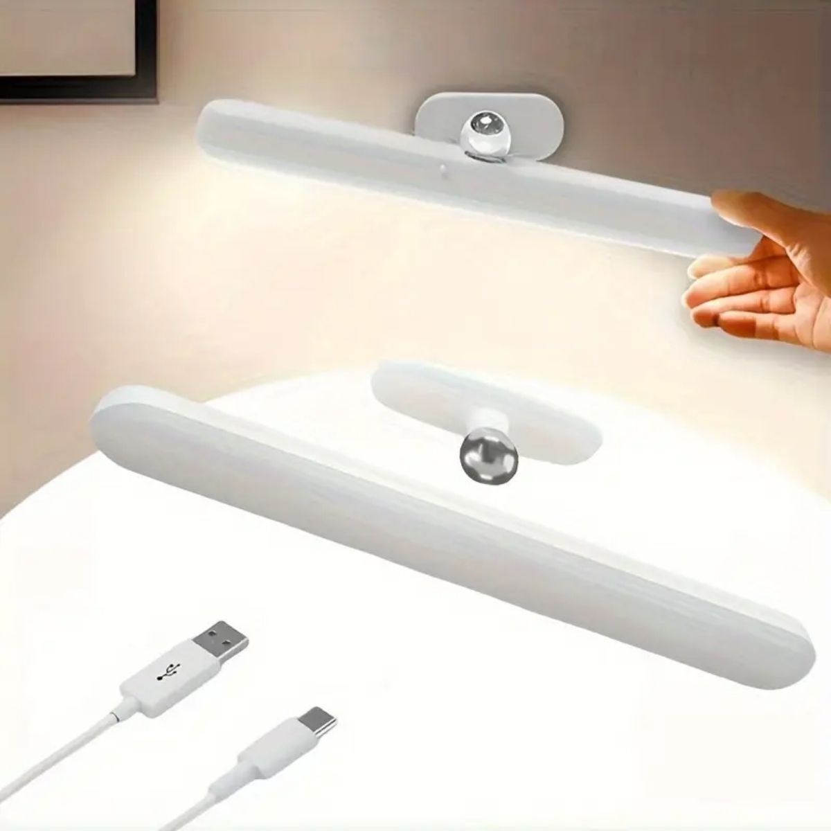 Dokunmatik USB İle Şarj Olabilen 27 cm Led Aydınlatma Makyaj