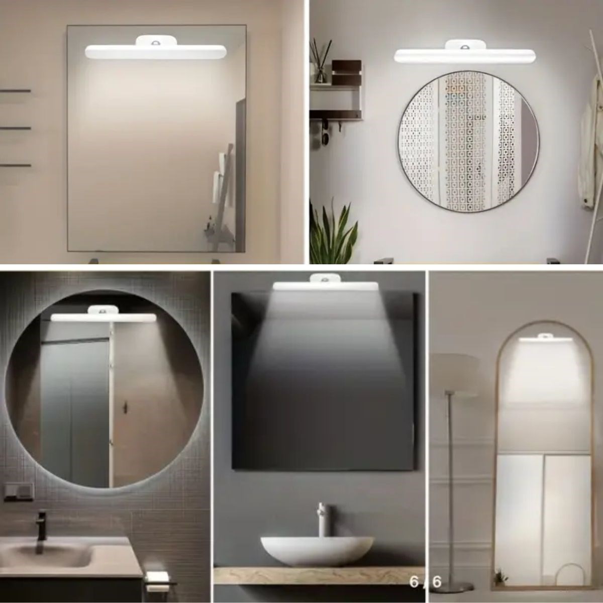 Dokunmatik USB İle Şarj Olabilen 27 cm Led Aydınlatma Makyaj Aynası Işığı (5563) #4