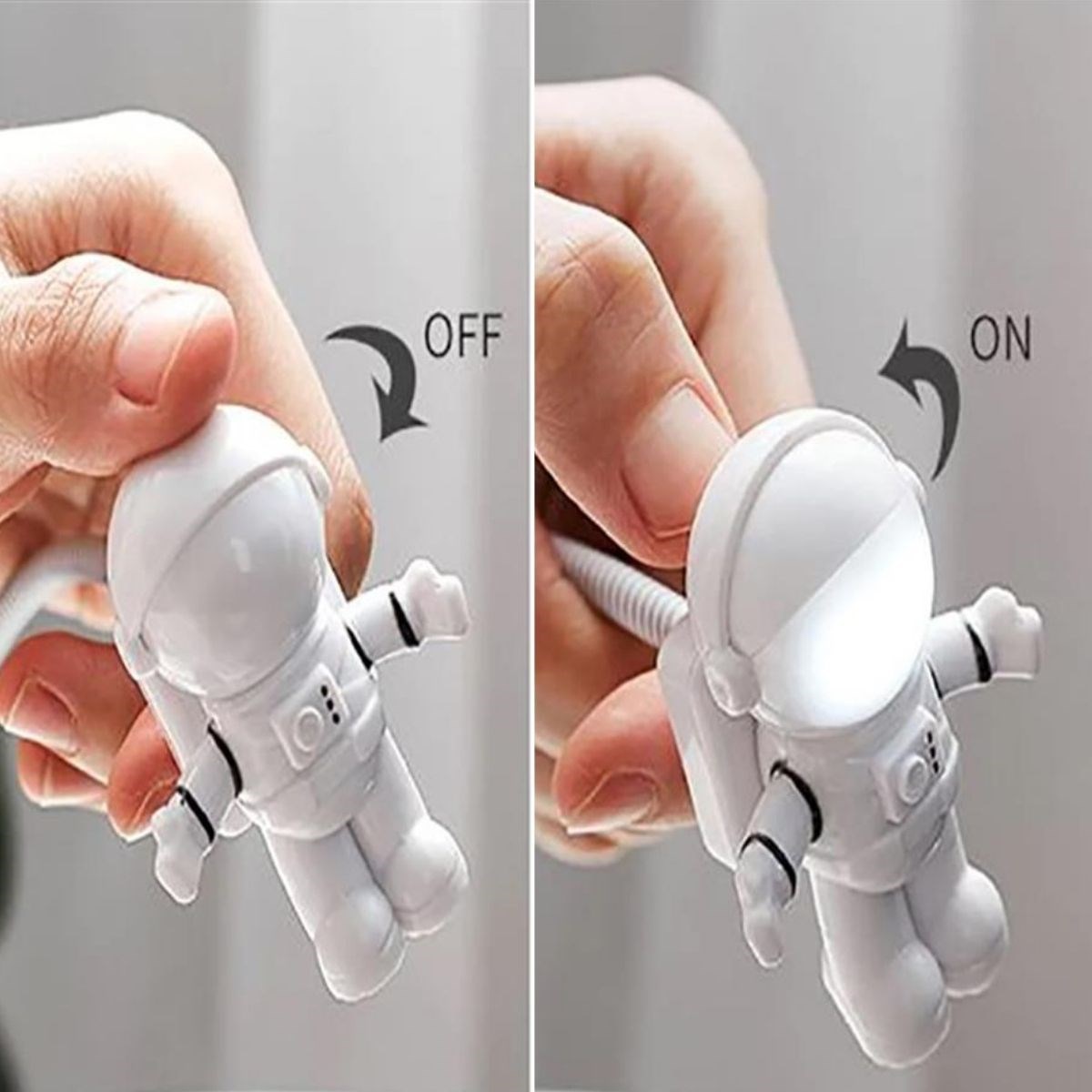 USB Astronot Gece Lambası, Masa Lambası, Kitap Okuma Lambası Işığı (5563) #5