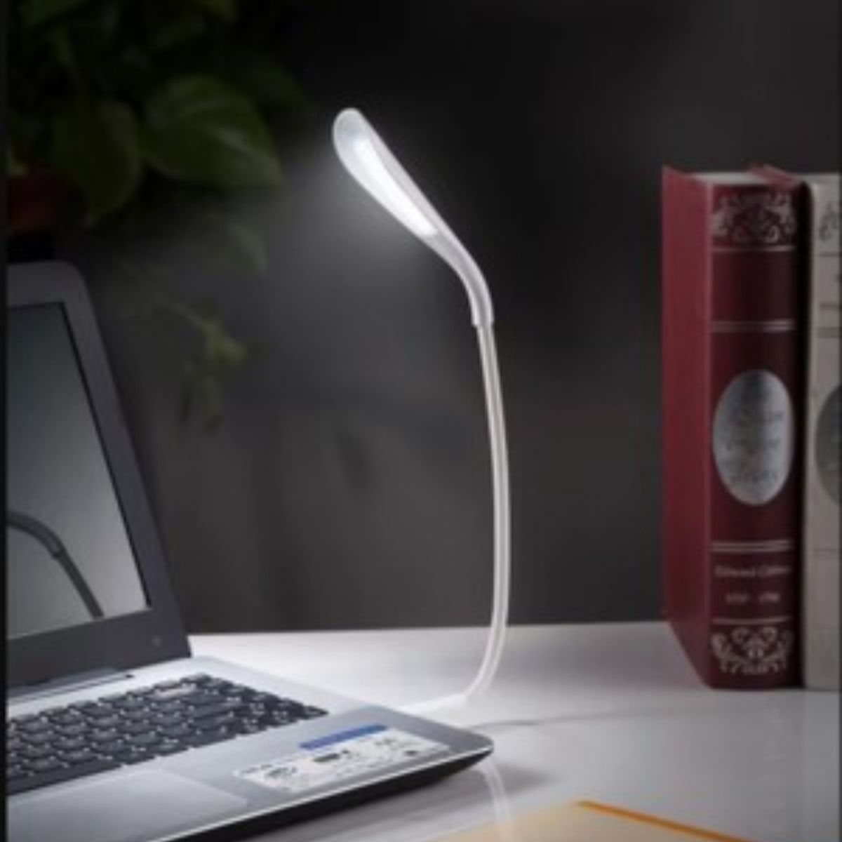 USB Girişli 14 Ledli 3 Kademeli Dokunmatik Masa/Kitap Okuma Lambası Ledi Beyaz (5563) #4