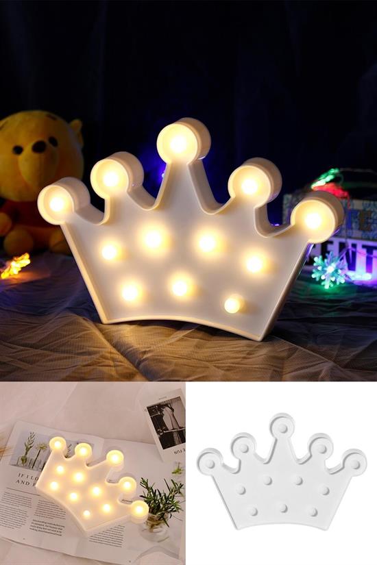 3D Dekorative Batterie-LED-Königin-Krone Tisch- und Nachtlampe (5563) #5