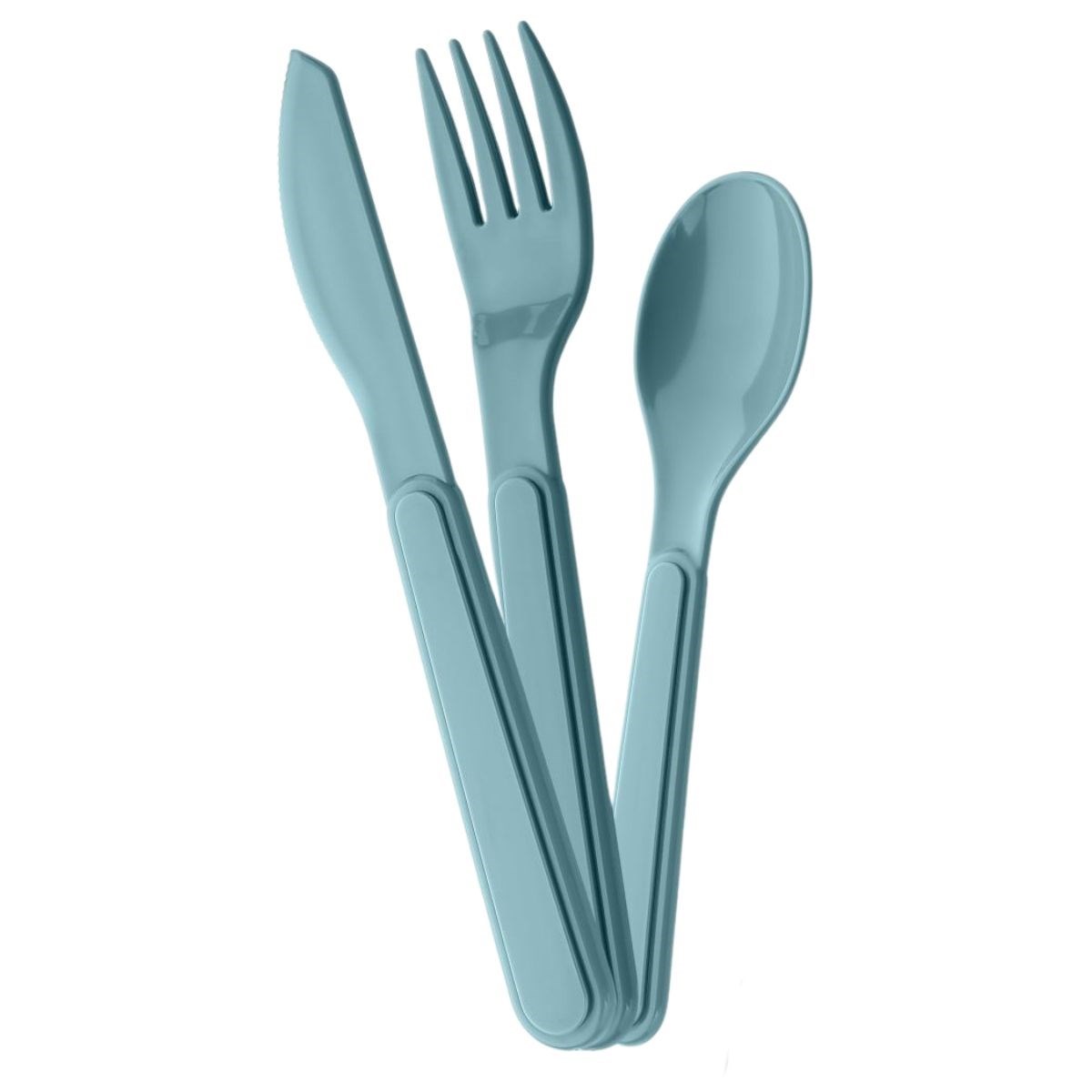 Kendiliğinden Kutulu Hijjenik Plastik Piknik Tipi Çatal Kaşık Bıçak Seti (5563) #4