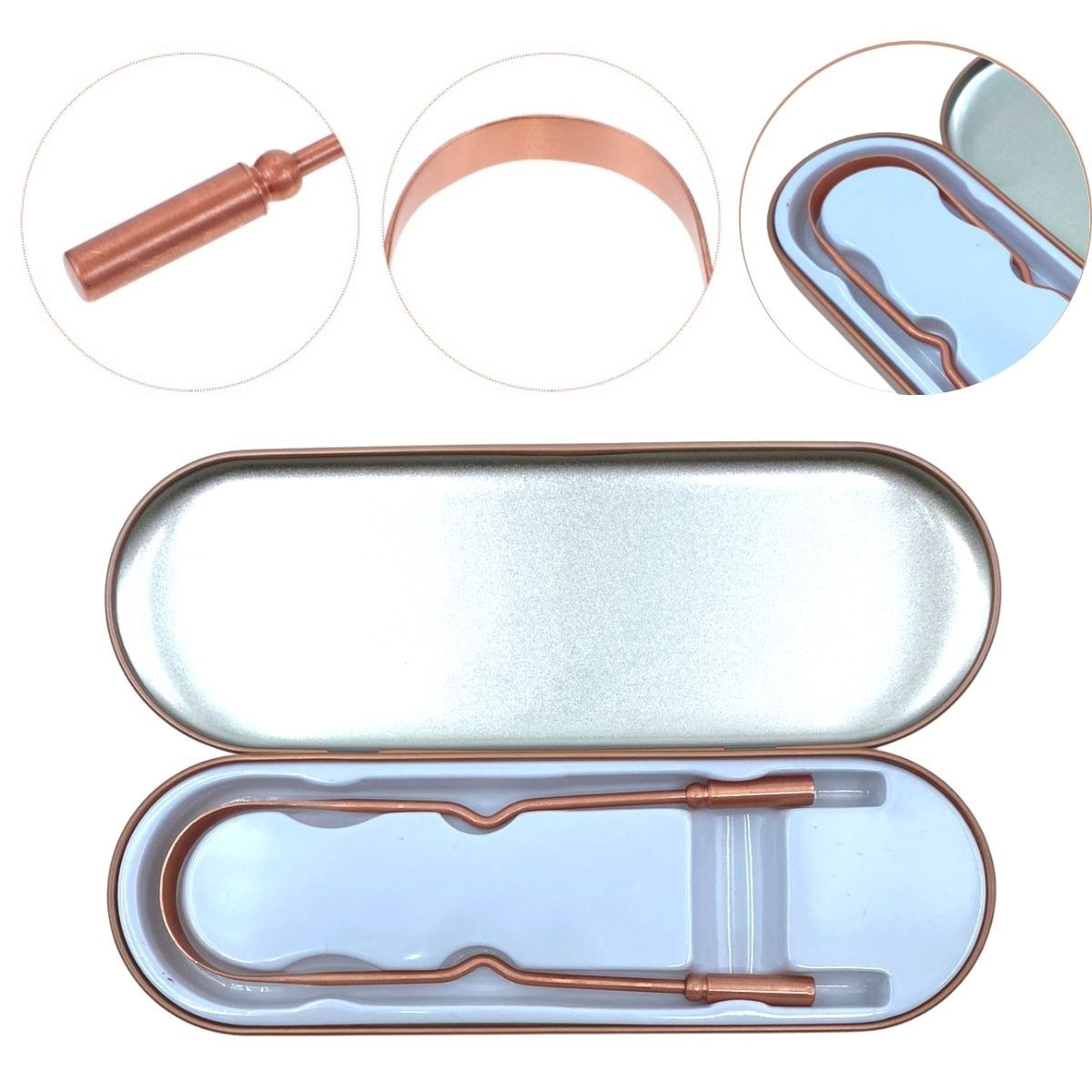 Kupfer Zungenschaber Oil Pulling Zahnbelag Reiniger (5563) #3