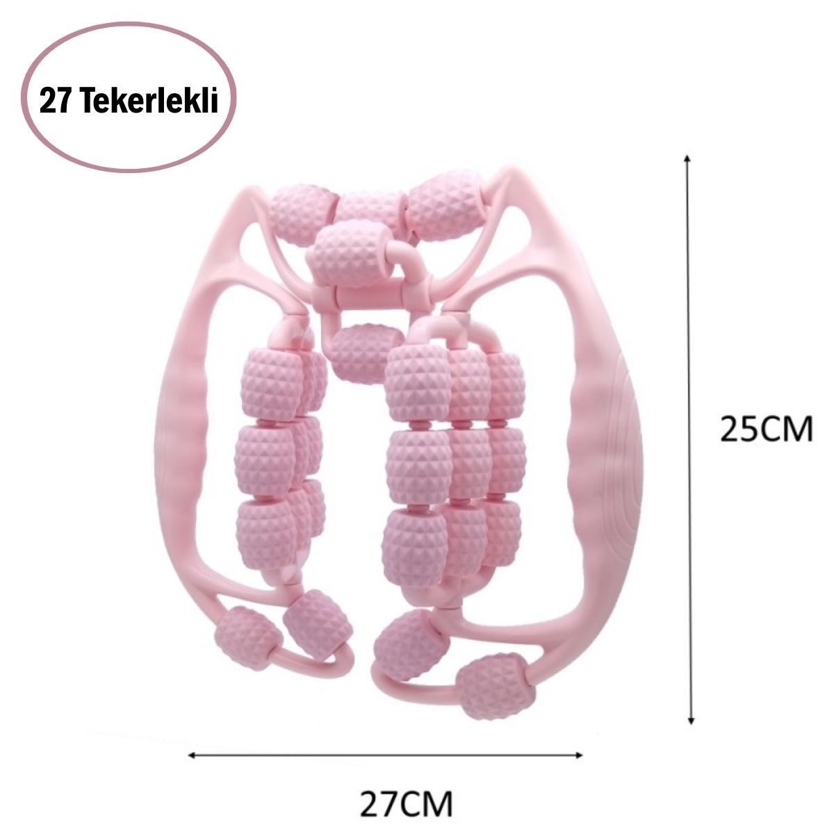 27 Tekerlekli Lenfatik Masaj Roller – Selülit Giderici, Cilt Sıkılaştırıcı, Bacak Kol Sırt Masaj Aleti (5563) #5