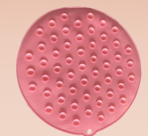 Yuvarlak Vantuzlu Banyo Sırt Kese Matı 26 cm (5563) #2