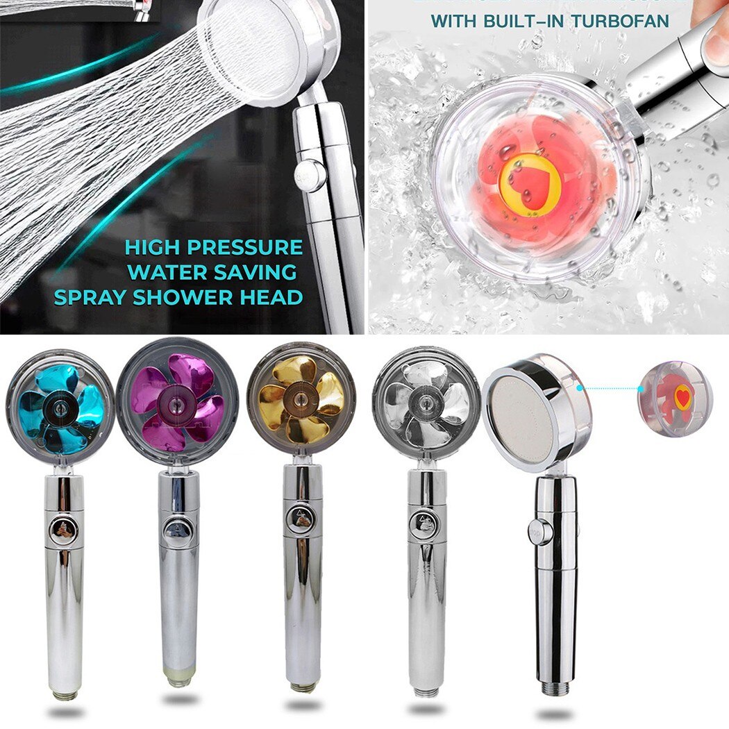 360° Duschkopf mit Propeller – Wasser sparen, einfach bedienbar #4